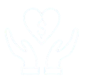 Hands holding heart with dollar sign.