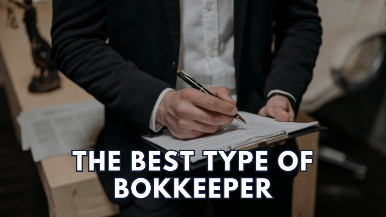 Person in business attire reviewing paperwork with a pen — representing the process of hiring a certified bookkeeper or outsourced bookkeeping service for small businesses.